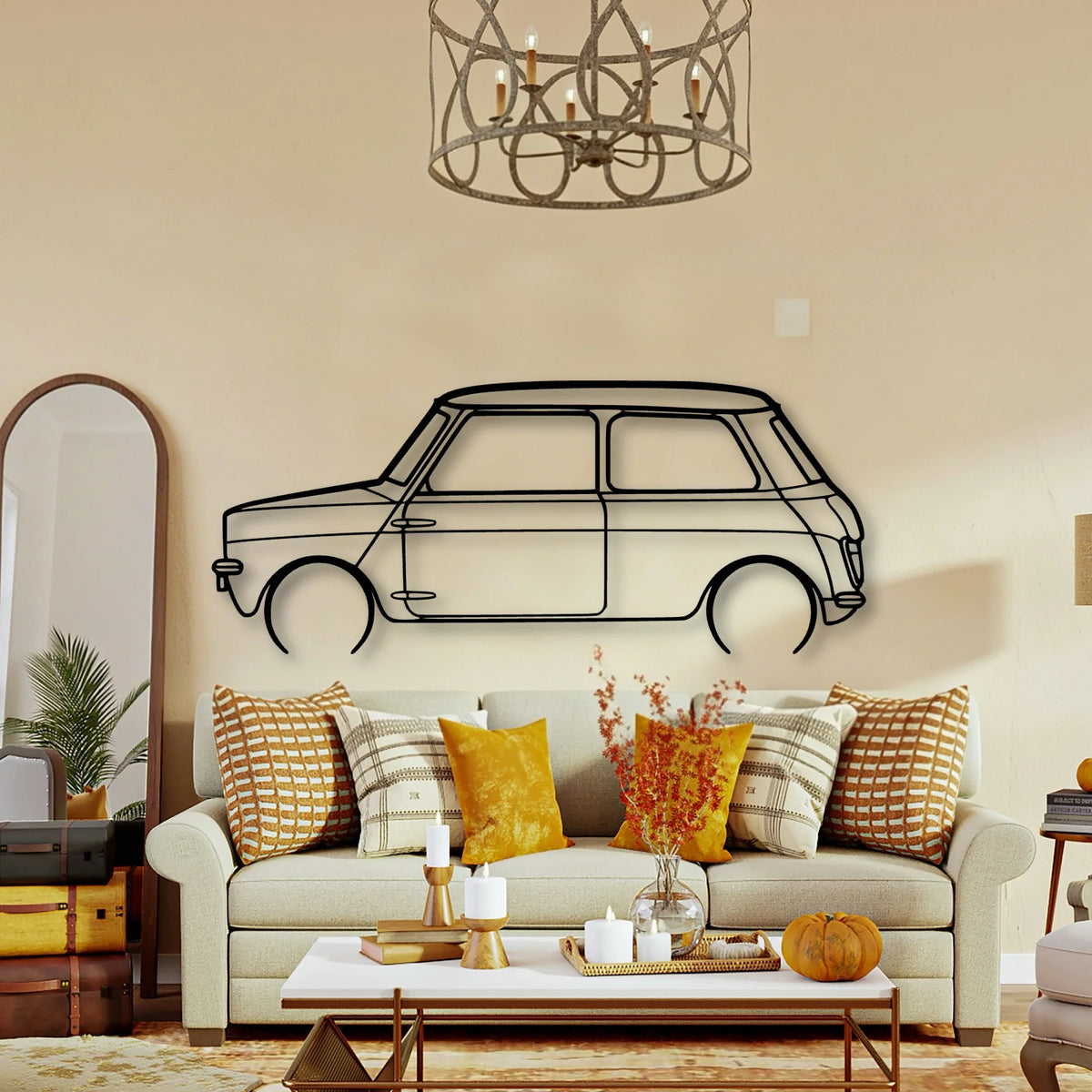 Leyland Classic Silhouette Metal Wall Art - Tinvibe