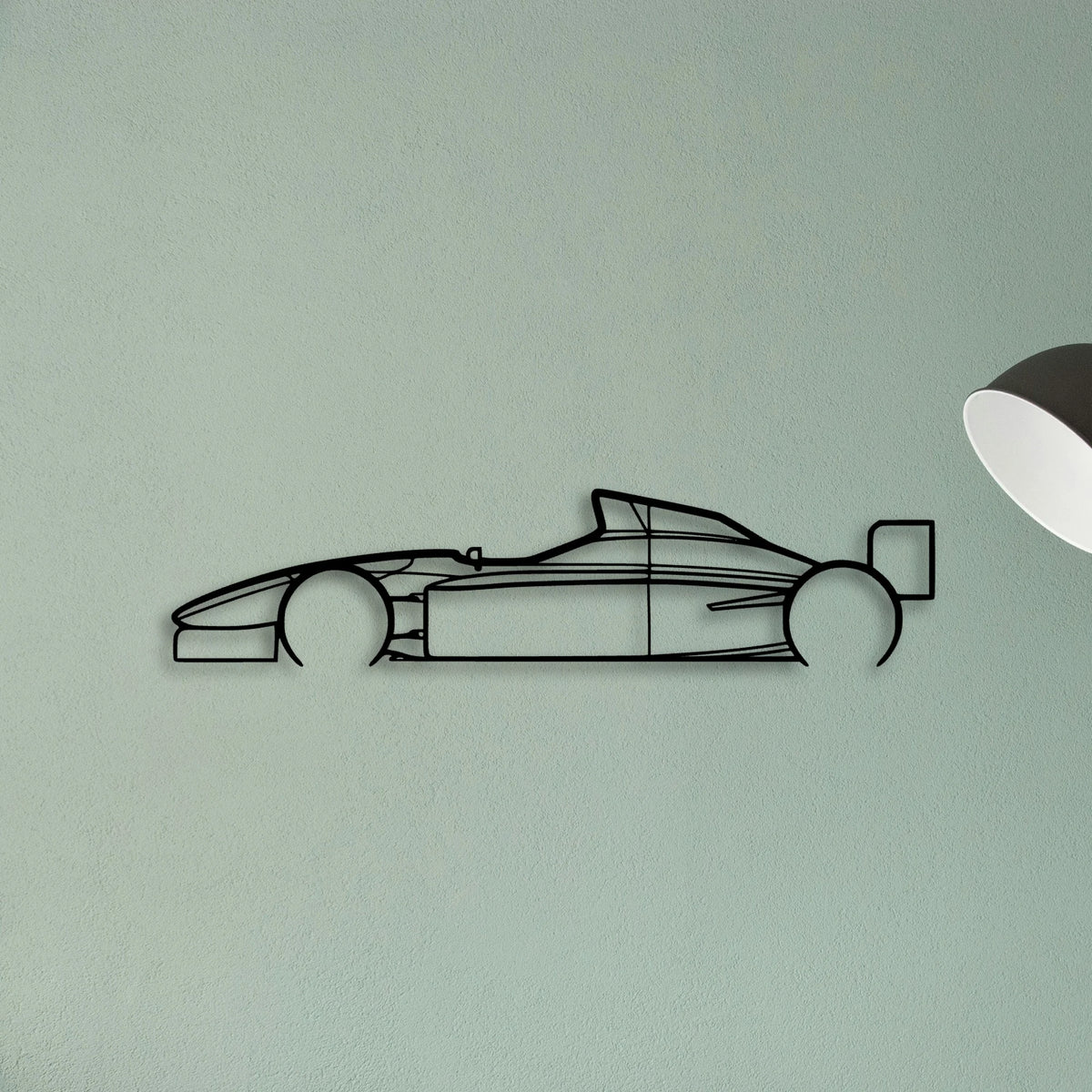 Lola T96 Classic Silhouette Metal Wall Art - Tinvibe