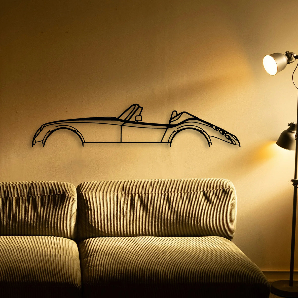 MF3 1998 Classic Silhouette Metal Wall Art - Tinvibe