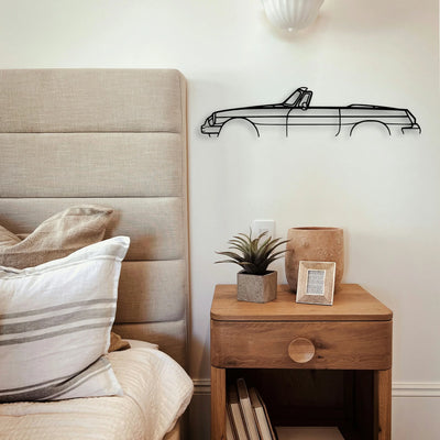 MG B 1980 Classic Silhouette Metal Wall Art - Tinvibe