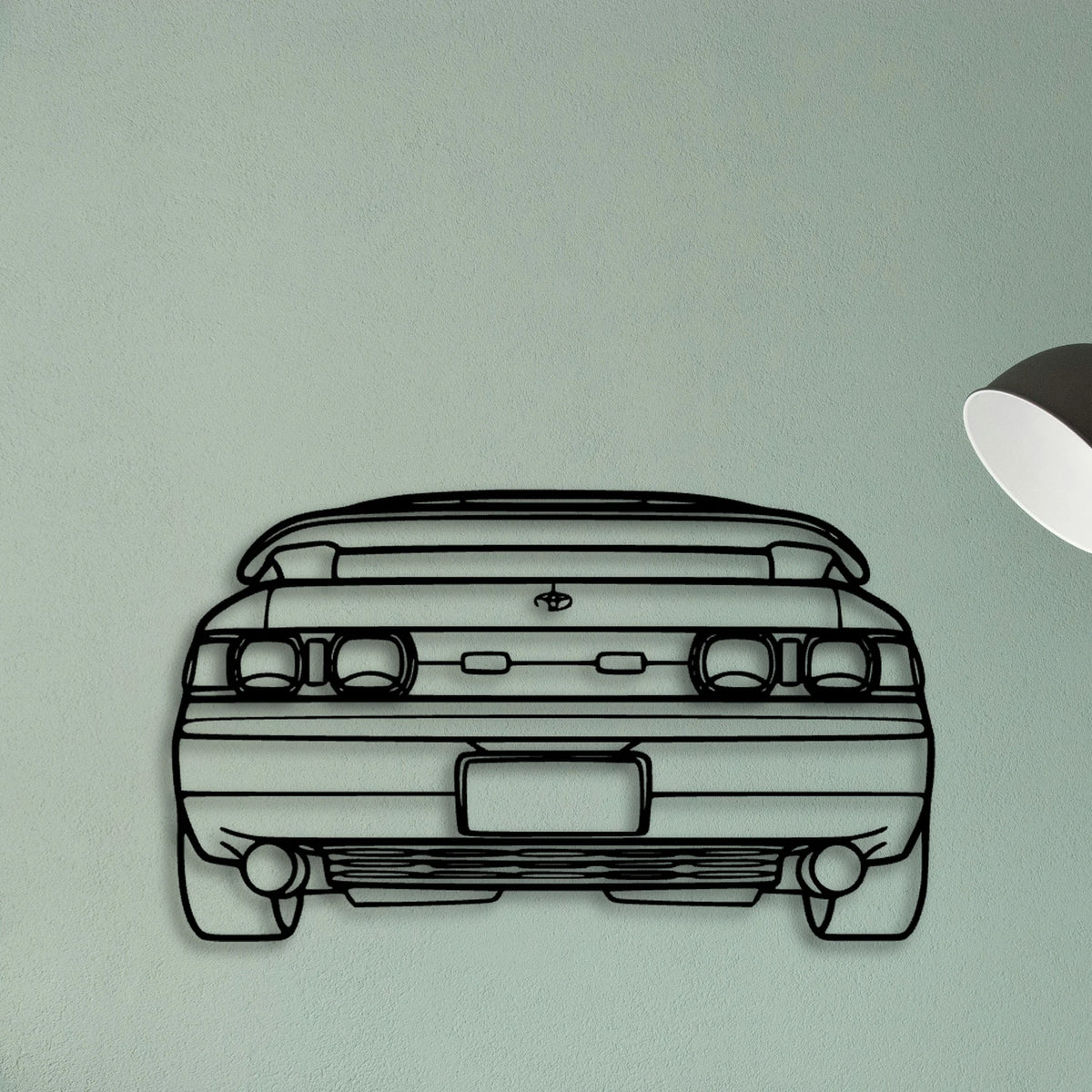 MR2 1993 Classic Silhouette Metal Wall Art - Tinvibe