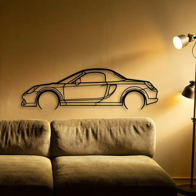 MR2 2003 Classic Silhouette Metal Wall Art - Tinvibe
