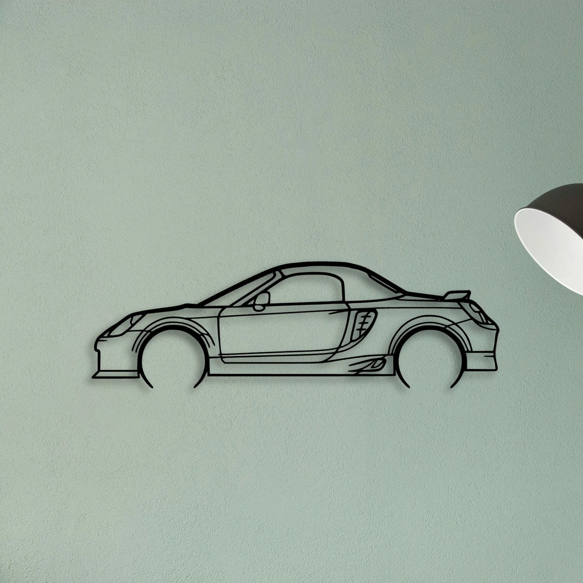 MR2 2005 Classic Silhouette Metal Wall Art - Tinvibe