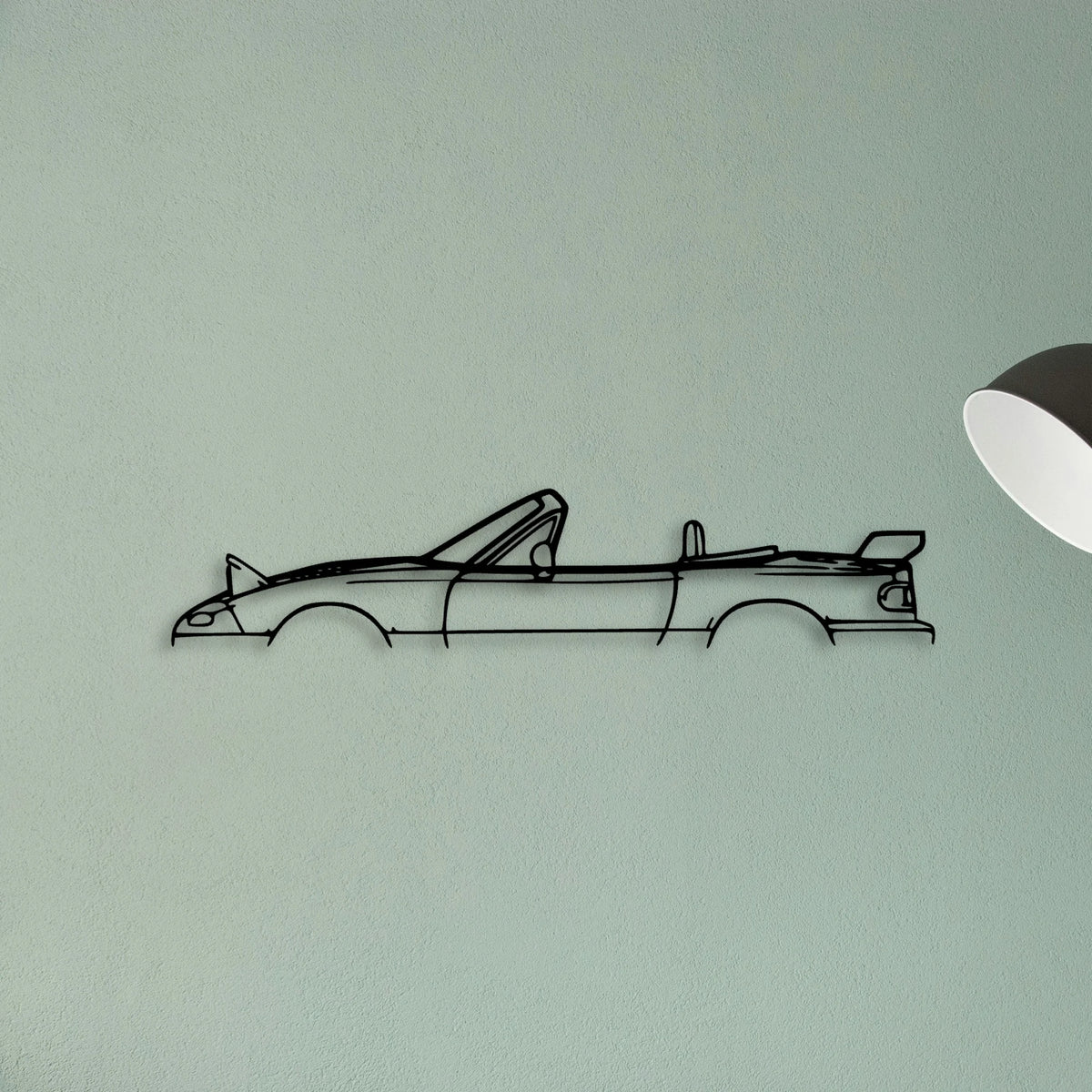 MX 5 1997 Classic Silhouette Metal Wall Art - Tinvibe