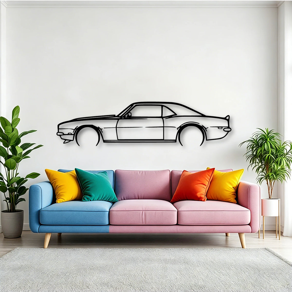 Maro SS 1968 Classic Silhouette Metal Wall Art - Tinvibe