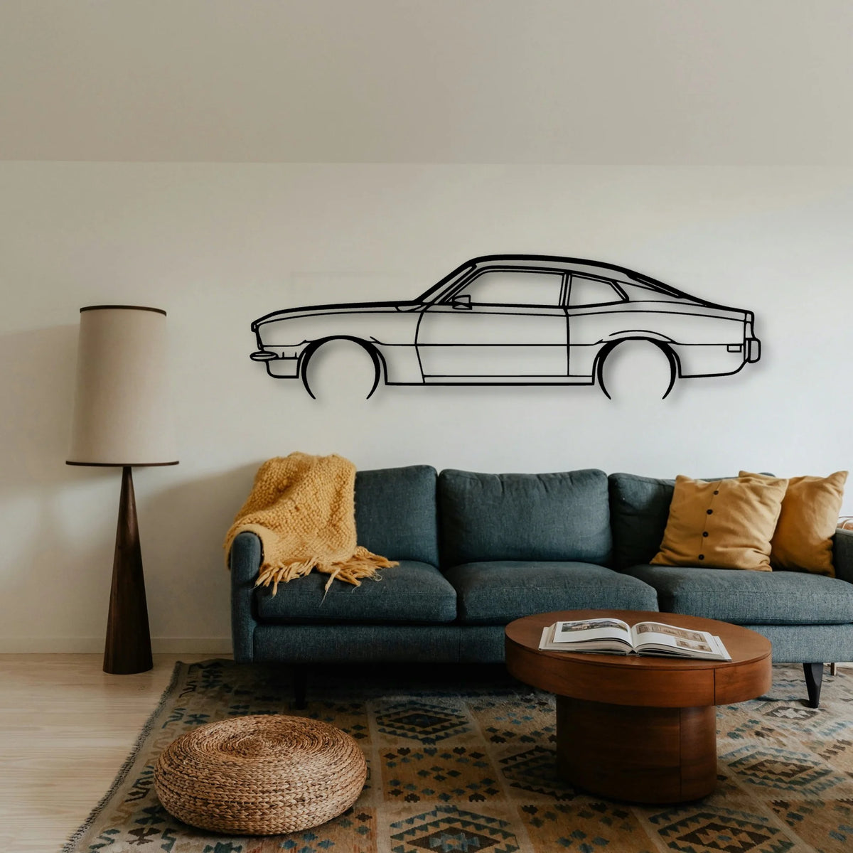 Maverick 1970 Classic Silhouette Metal Wall Art - Tinvibe