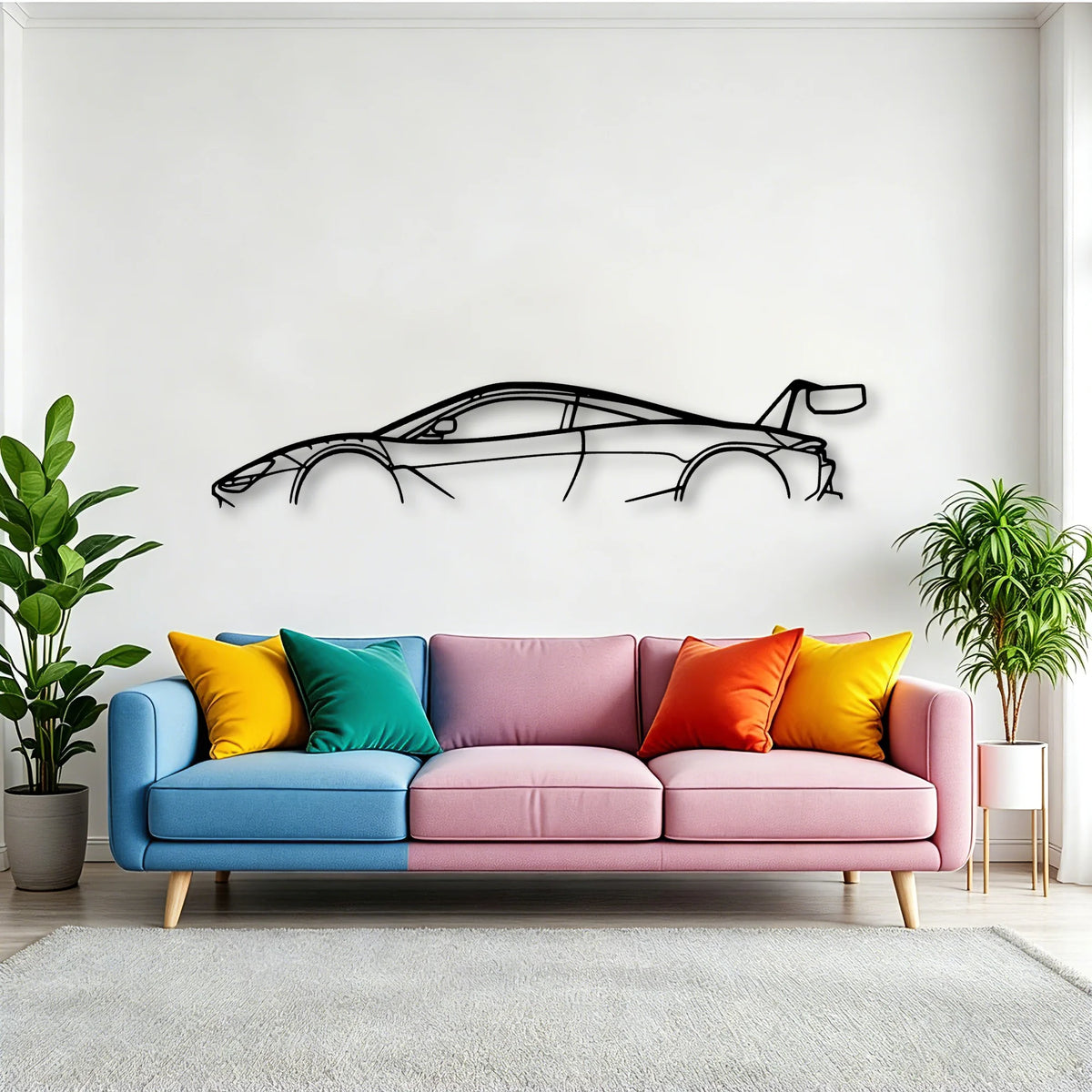 MCL 720S GT3 Classic Silhouette Metal Wall Art - Tinvibe
