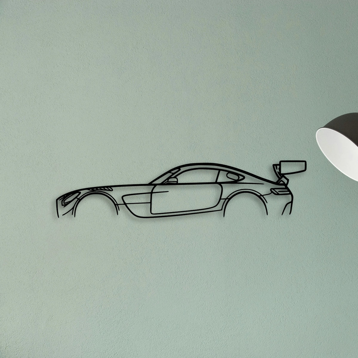 Mercedes AMG GT3 Classic Silhouette Metal Wall Art - Tinvibe