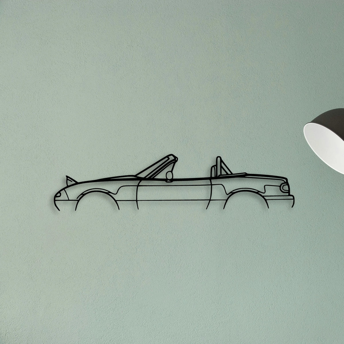 Miata MX 5 NA Roll BAR 1994 Classic Silhouette Metal Wall Art - Tinvibe