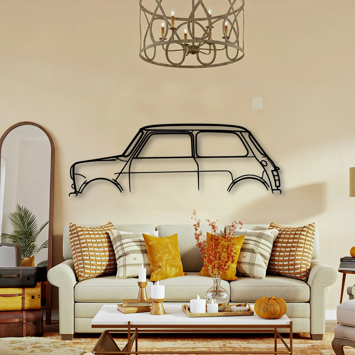 Mini Classic Silhouette Metal Wall Art - Tinvibe