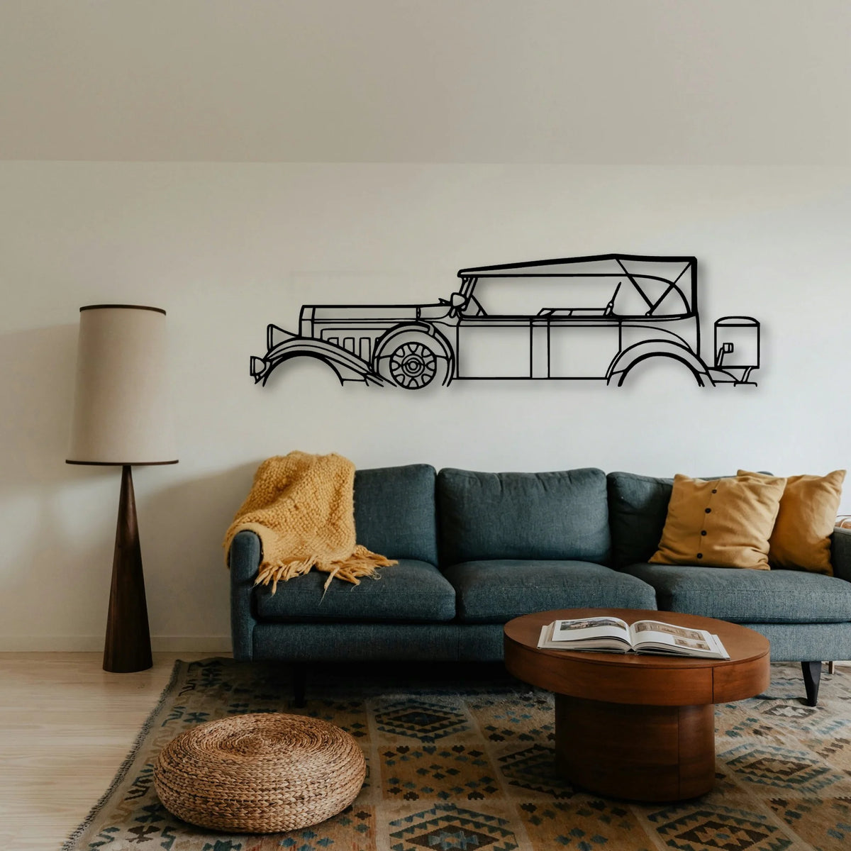 Model 43 1931 Classic Silhouette Metal Wall Art - Tinvibe