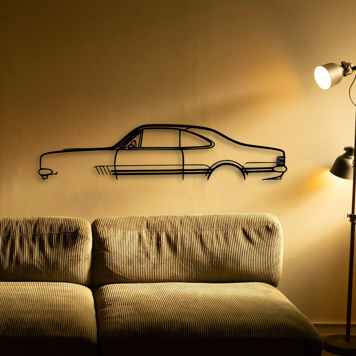Monaro GTS 350 1969 Classic Silhouette Metal Wall Art - Tinvibe