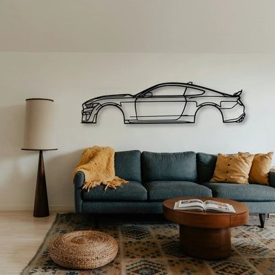 Mustang GT500 Classic Silhouette Metal Wall Art - Tinvibe