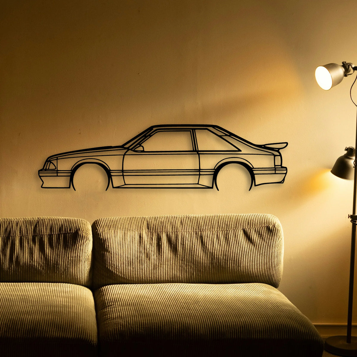 Mustang Saleen 2 Classic Silhouette Metal Wall Art - Tinvibe