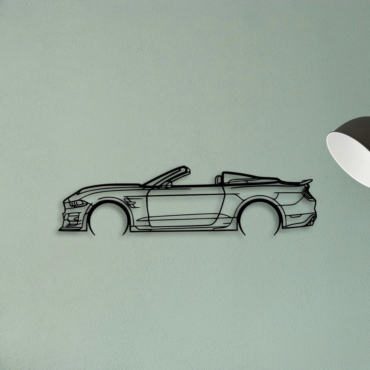 Mustang Speedster 2012 Classic Silhouette Metal Wall Art - Tinvibe