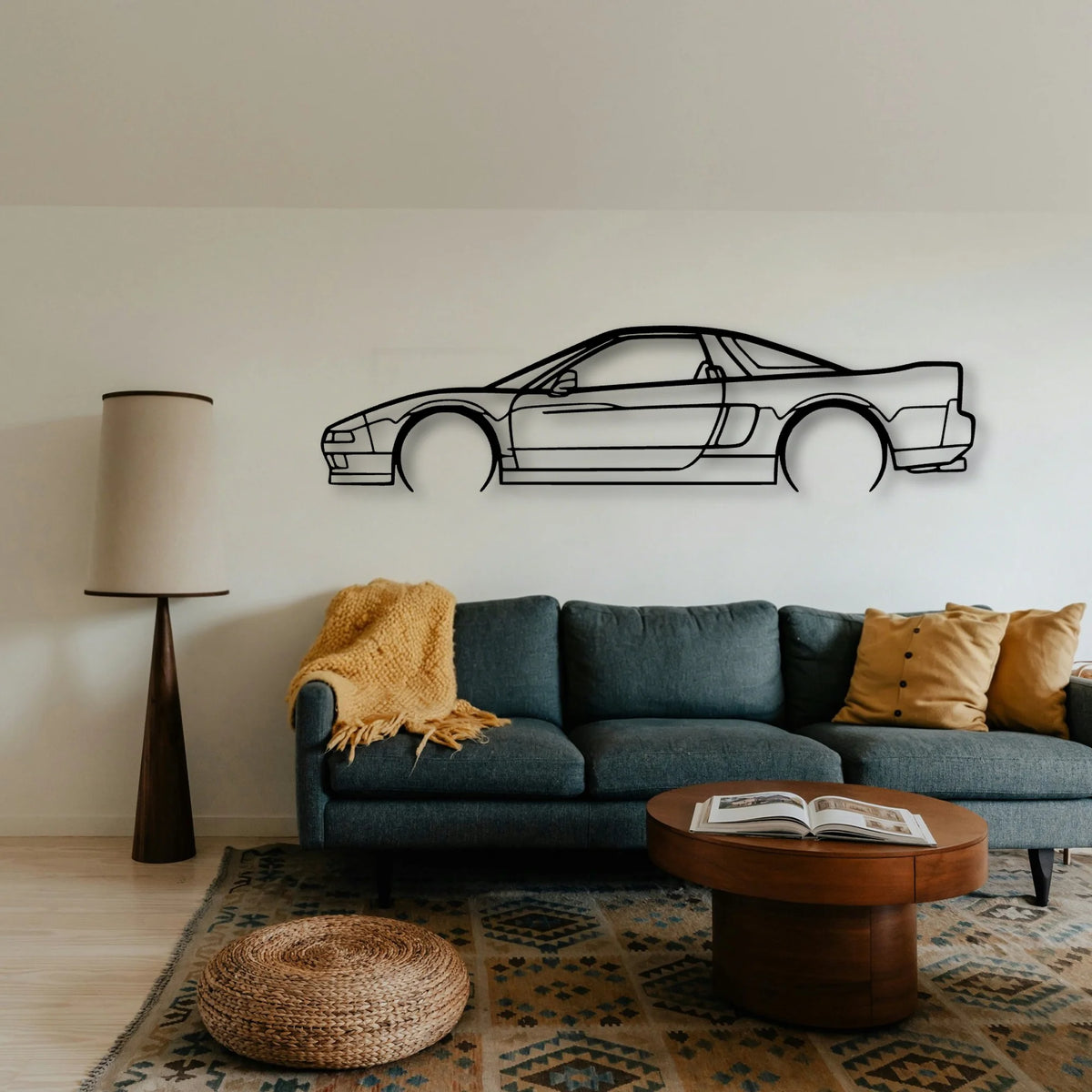 NSX 1991 Classic Silhouette Metal Wall Art - Tinvibe