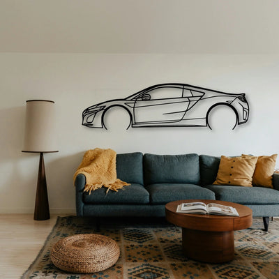 NSX 3 Classic Silhouette Metal Wall Art - Tinvibe
