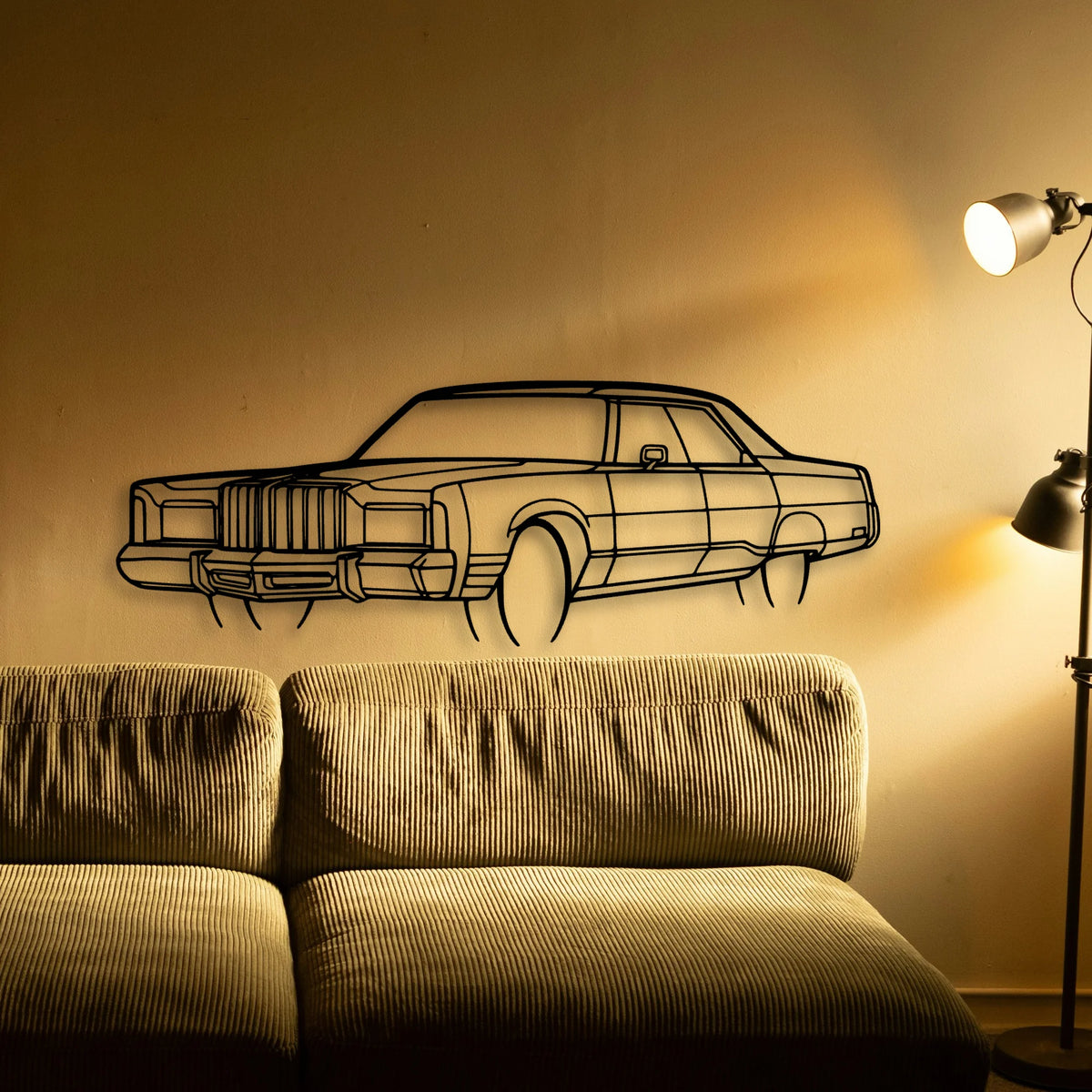 NEW Yorker 1978 Angle Classic Silhouette Metal Wall Art - Tinvibe
