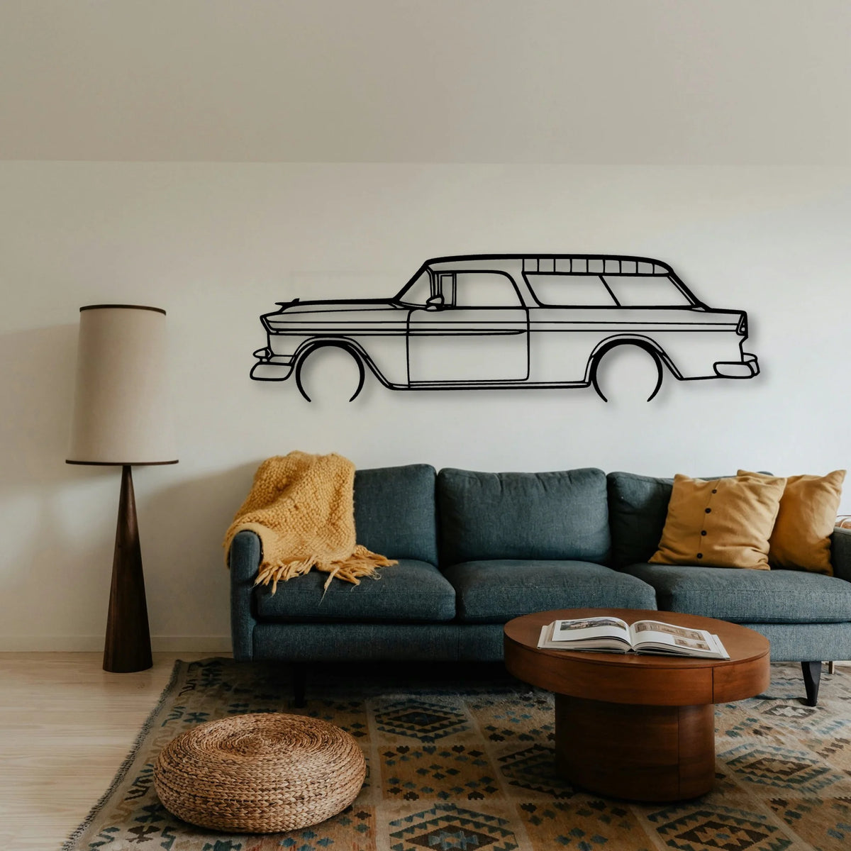 Nomad 1955 Classic Silhouette Metal Wall Art - Tinvibe