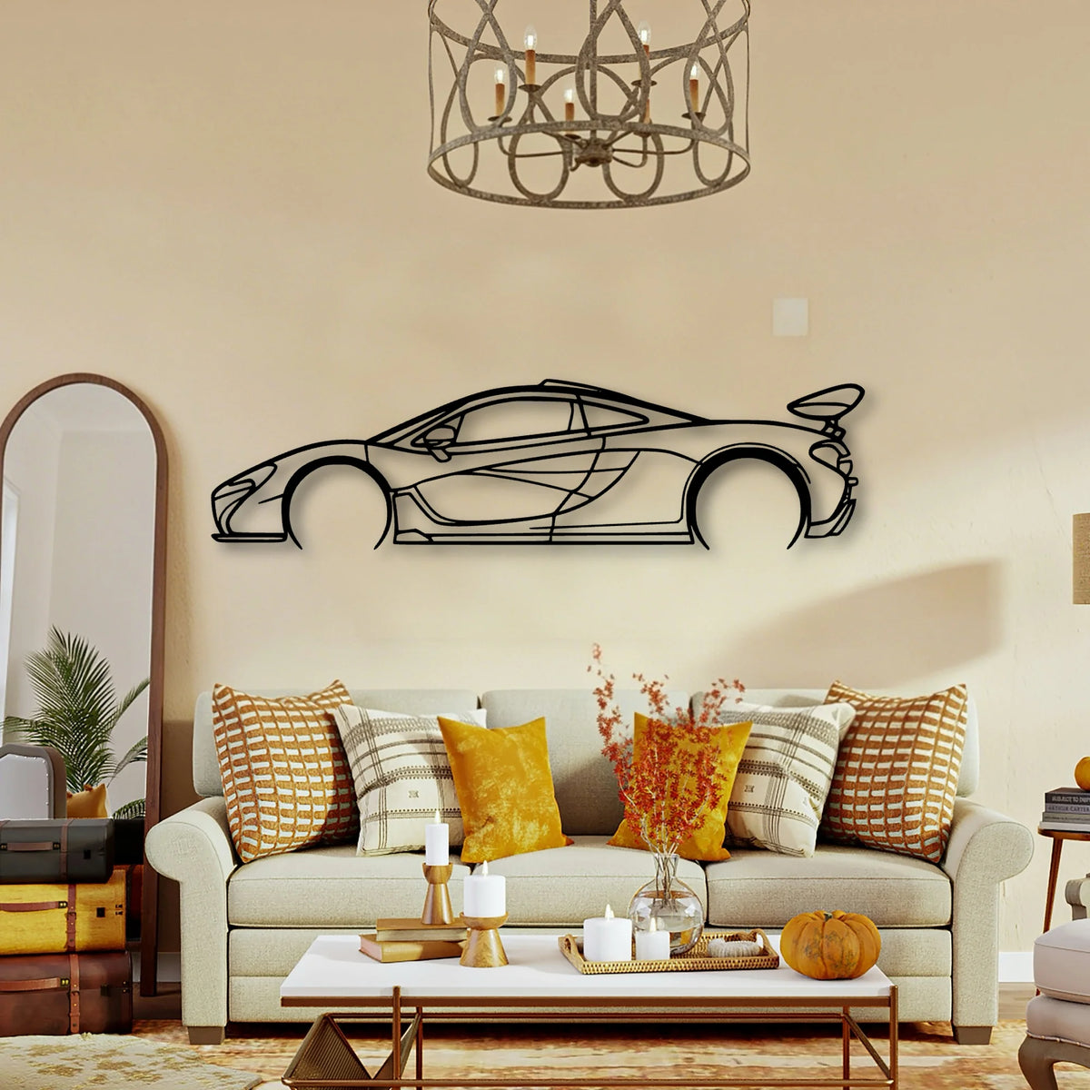 P1 Classic Silhouette Metal Wall Art - Tinvibe