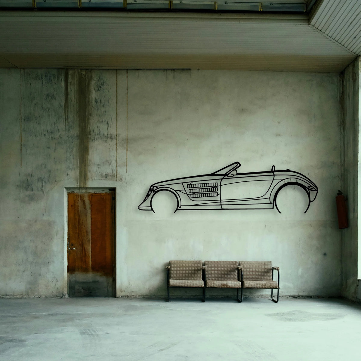 Prowler Classic Silhouette Metal Wall Art - Tinvibe