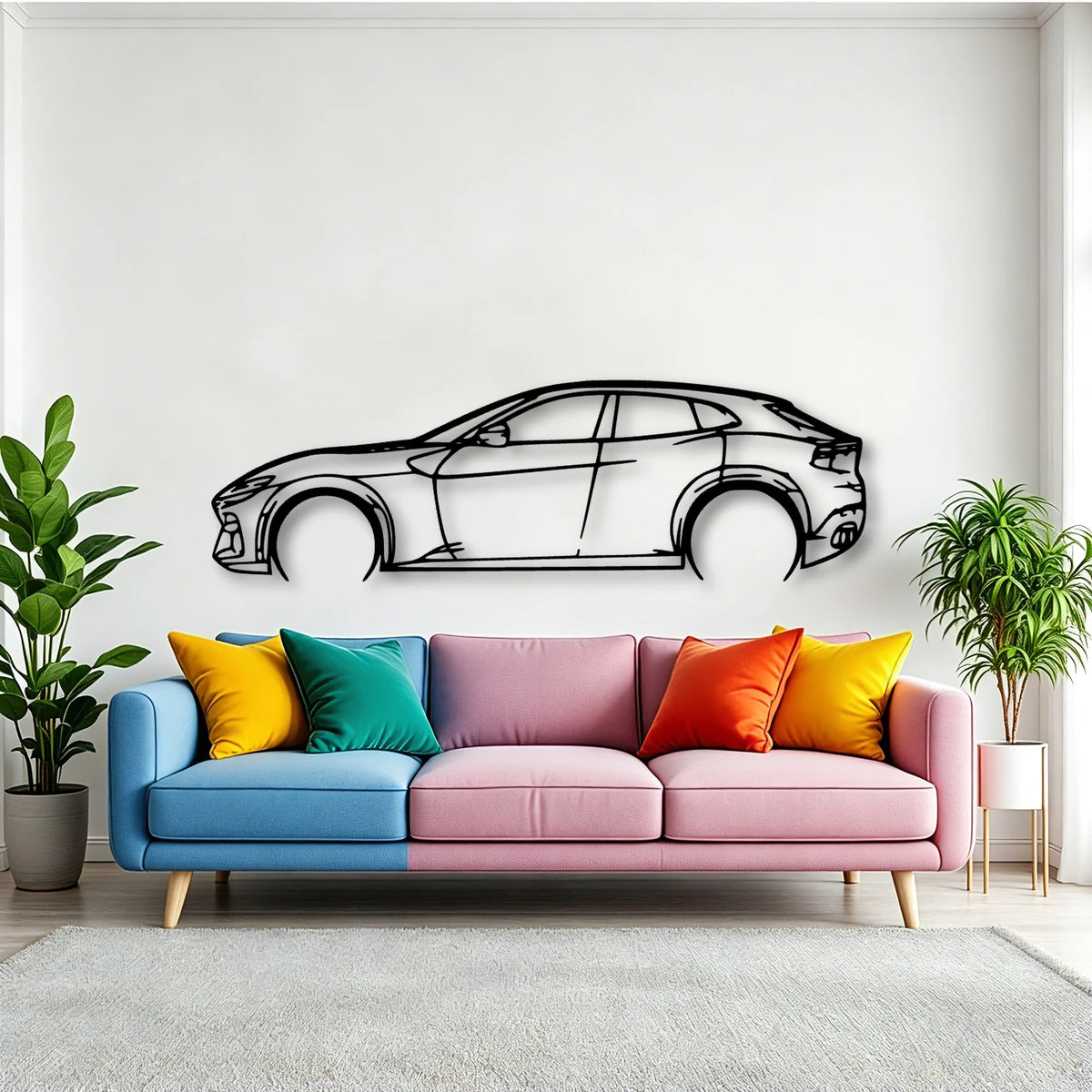 Purosangue Classic Silhouette Metal Wall Art - Tinvibe