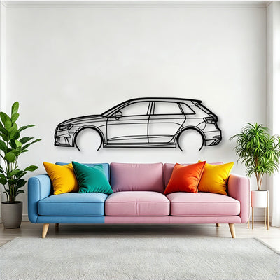 RS3 8V 2 Classic Silhouette Metal Wall Art - Tinvibe