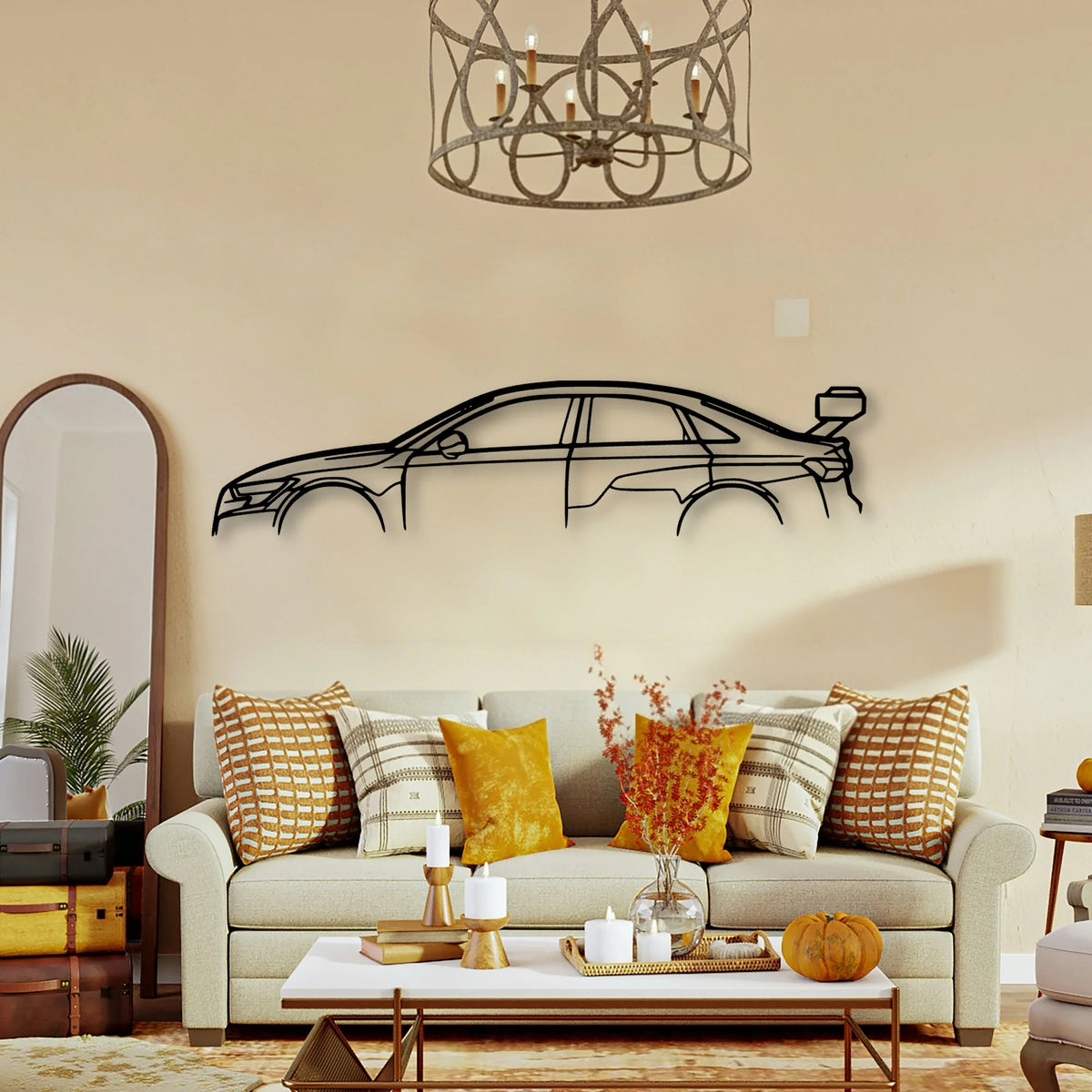 RS3 LMS TCR Classic Silhouette Metal Wall Art - Tinvibe