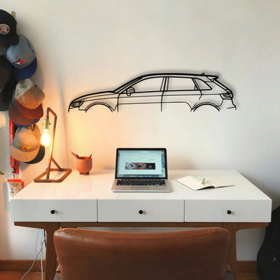RS3 Sportback 2014 Classic Silhouette Metal Wall Art - Tinvibe