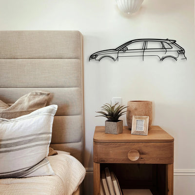 RS3 Sportback 2014 Classic Silhouette Metal Wall Art - Tinvibe