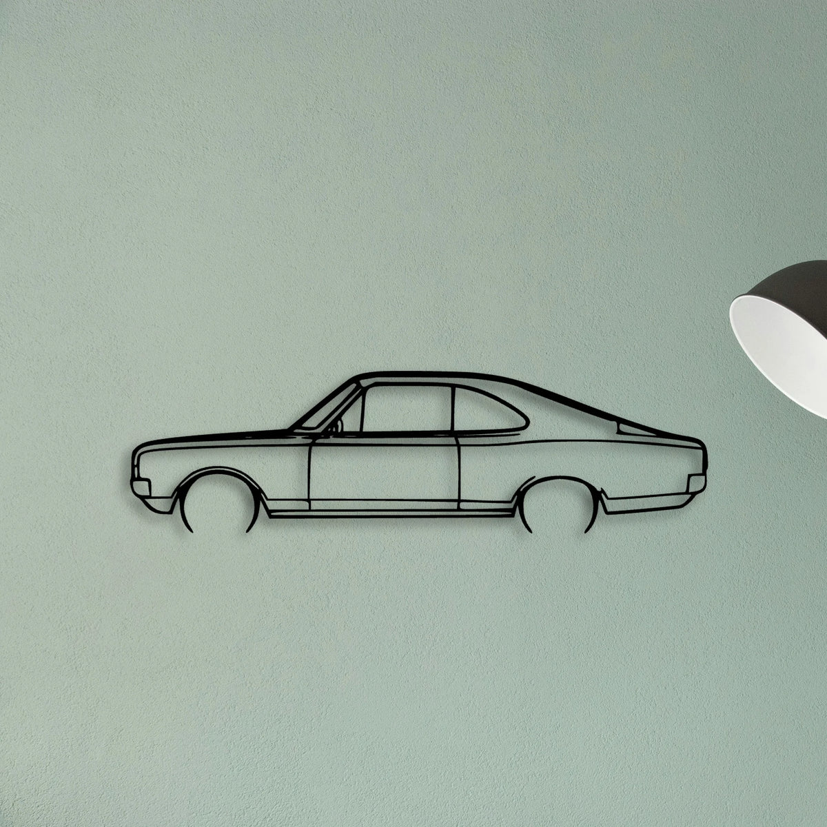 Rekord C 1970 Classic Silhouette Metal Wall Art - Tinvibe