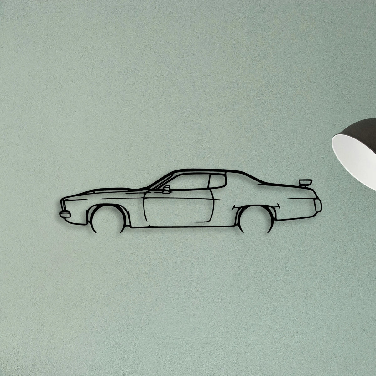 Road Runner 1974 Classic Silhouette Metal Wall Art - Tinvibe