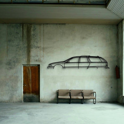 Roadmaster 1996 Wagon Classic Silhouette Metal Wall Art - Tinvibe