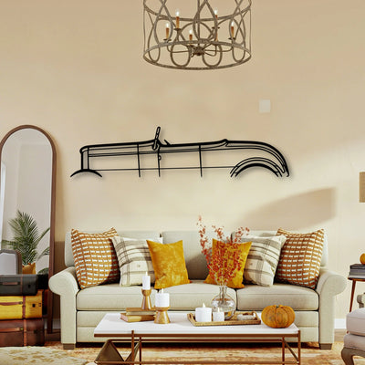 Roadster 1932 2 Classic Silhouette Metal Wall Art - Tinvibe