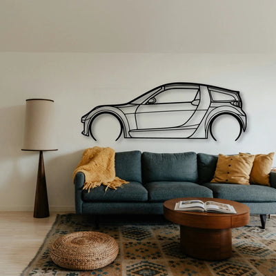 Roadster 2004 Classic Silhouette Metal Wall Art - Tinvibe
