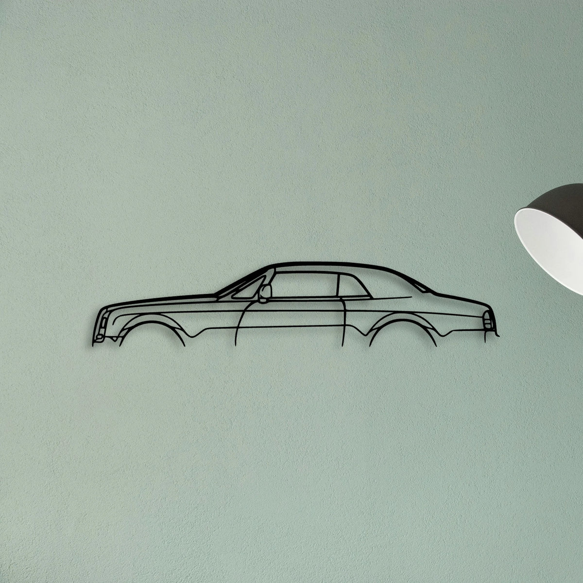 Royce Phantom Coupe Classic Silhouette Metal Wall Art - Tinvibe