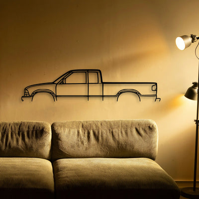 S10 2001 Classic Silhouette Metal Wall Art - Tinvibe