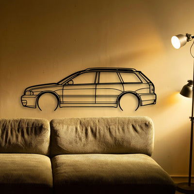 S4 Avant B5 2 Classic Silhouette Metal Wall Art - Tinvibe