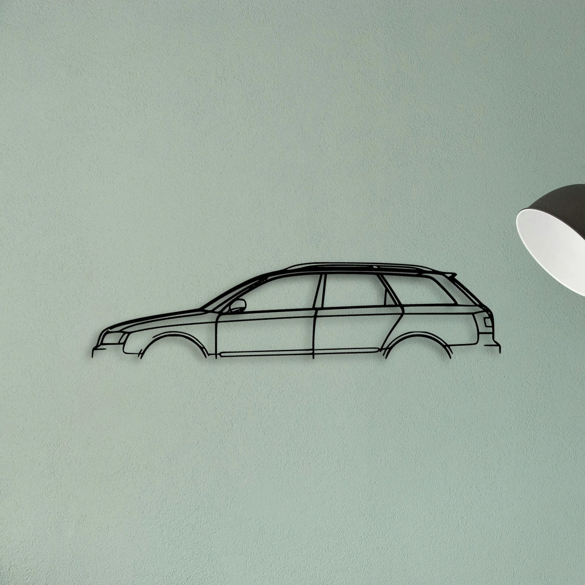S4 Wagon 2004 Classic Silhouette Metal Wall Art - Tinvibe