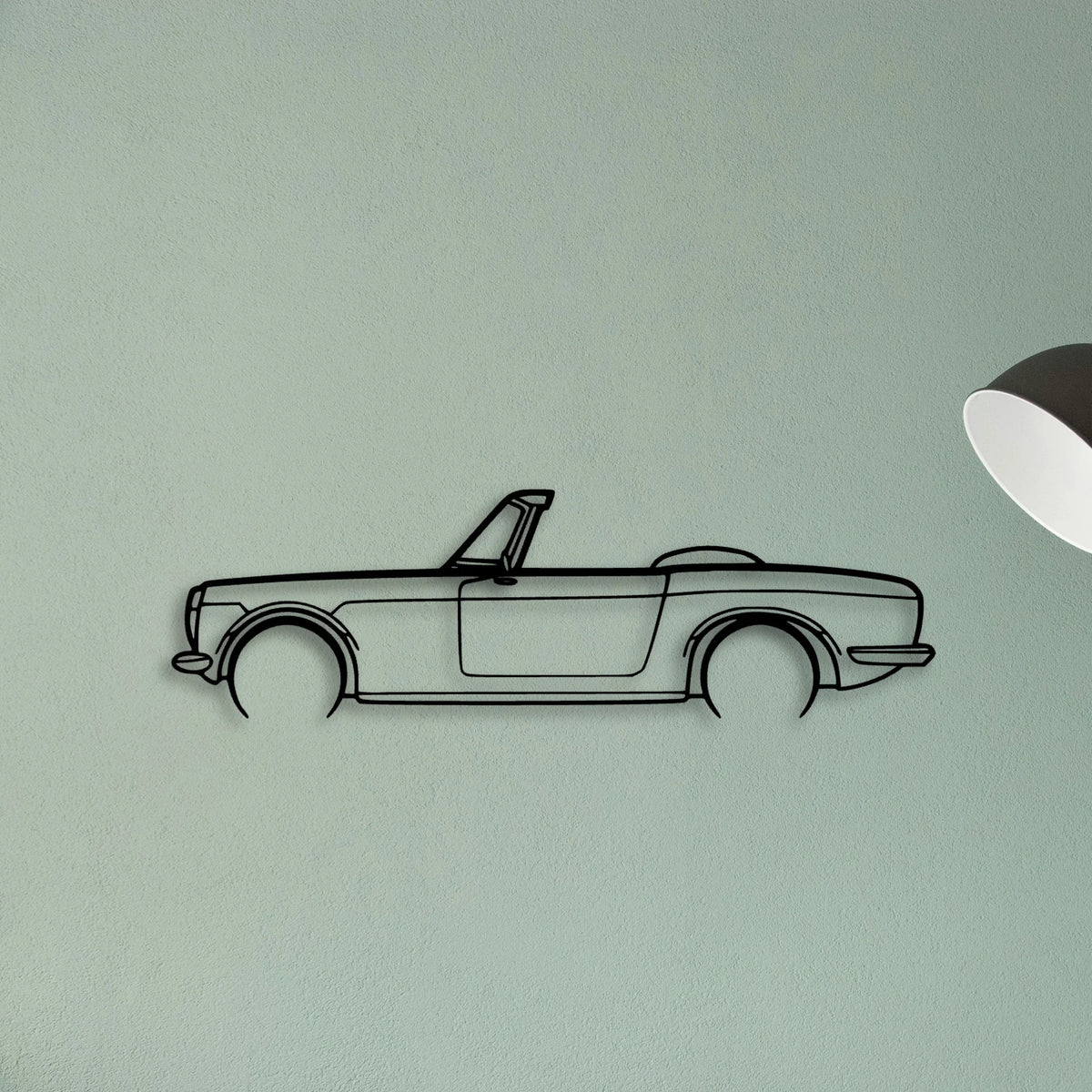 S600 1965 Classic Silhouette Metal Wall Art - Tinvibe