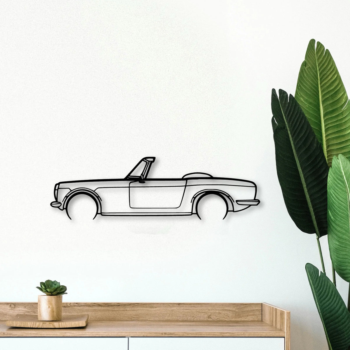 S600 1965 Classic Silhouette Metal Wall Art - Tinvibe