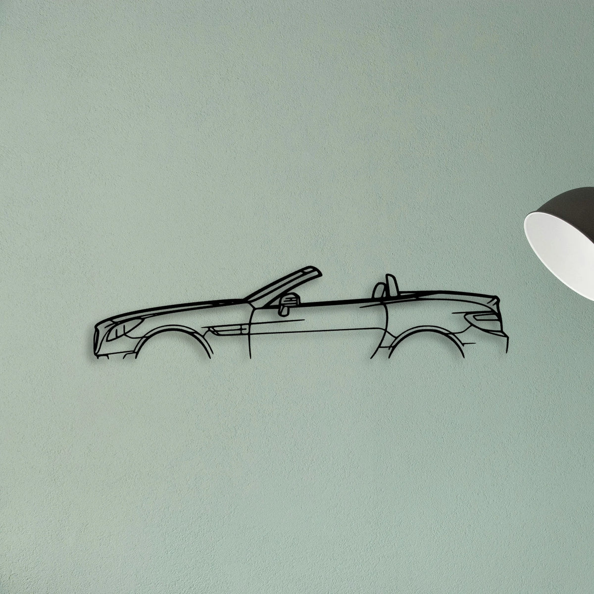 SLK 350 2013 Classic Silhouette Metal Wall Art - Tinvibe