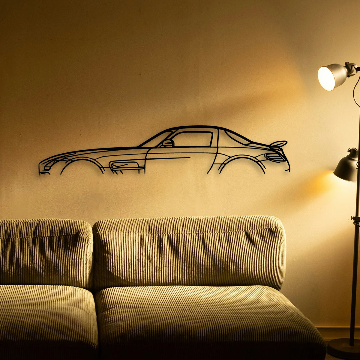 SLS AMG Classic Silhouette Metal Wall Art - Tinvibe