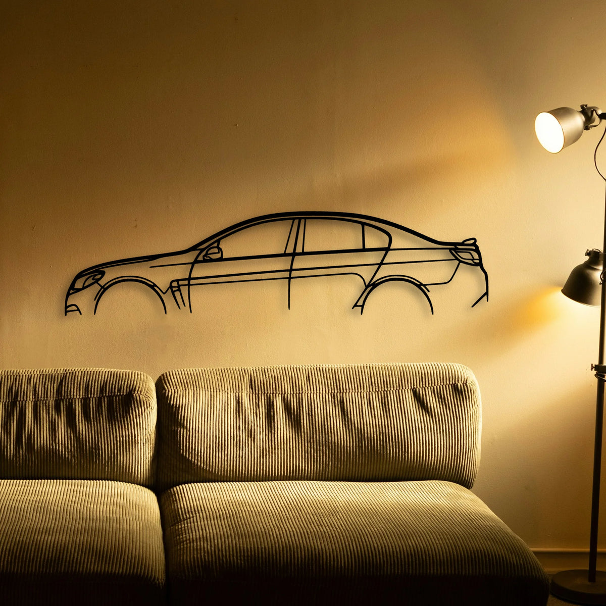SS Classic Silhouette Metal Wall Art - Tinvibe
