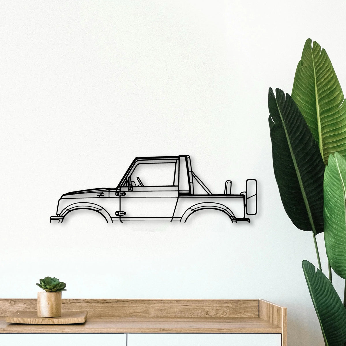 Samurai 1988 Classic Silhouette Metal Wall Art - Tinvibe