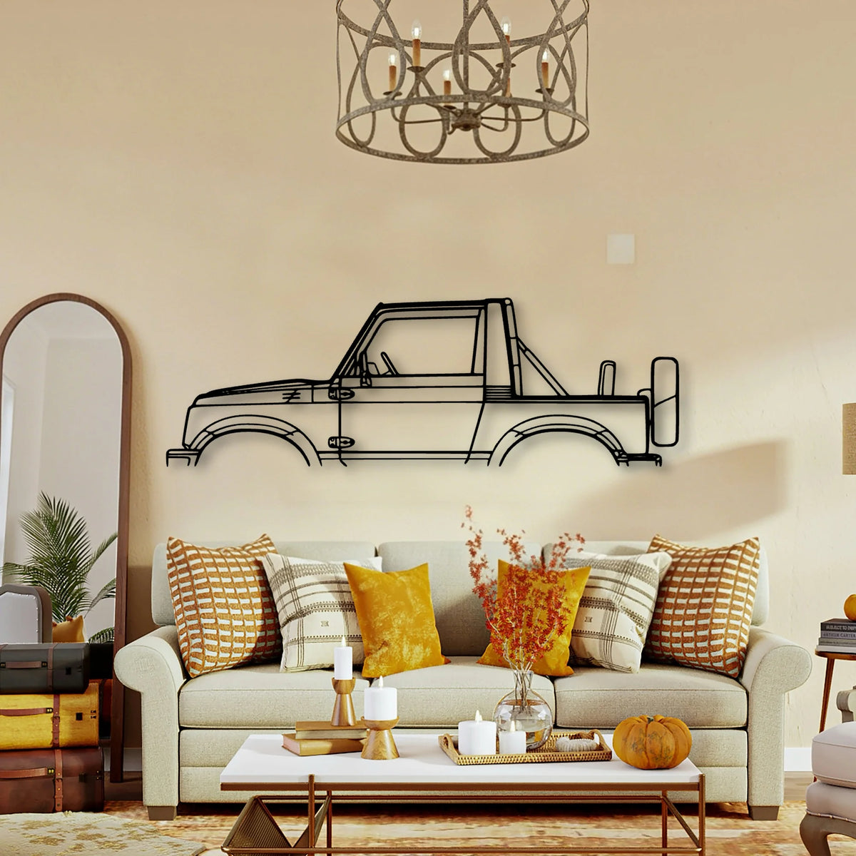 Samurai 1988 Classic Silhouette Metal Wall Art - Tinvibe