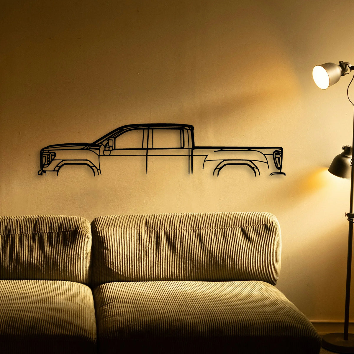 Sierra 2500 GT4 Classic Silhouette Metal Wall Art - Tinvibe