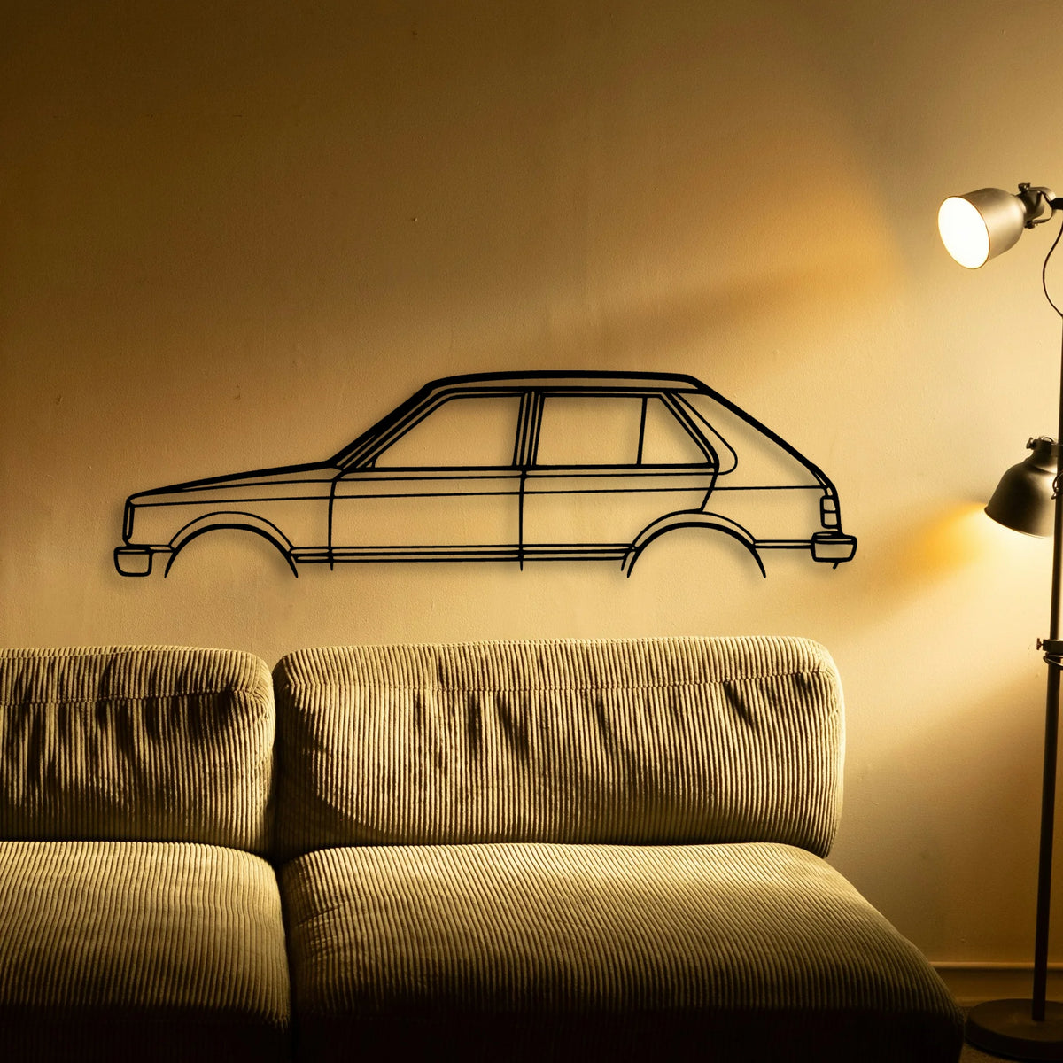 Starlet 1982 Classic Silhouette Metal Wall Art - Tinvibe