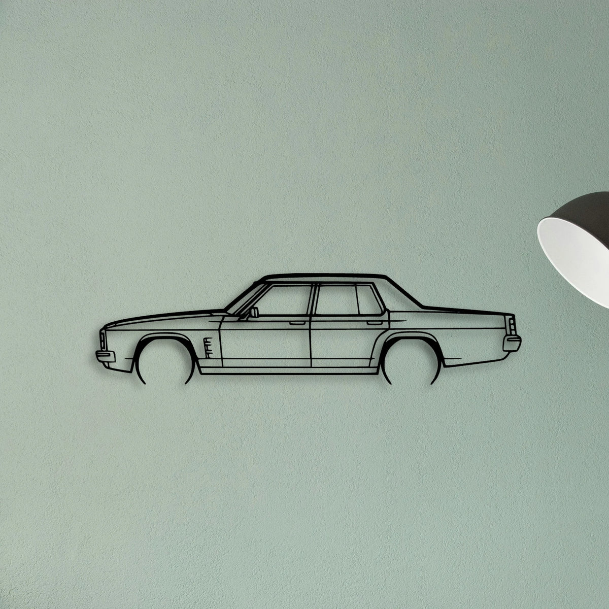Statesman 1975 Classic Silhouette Metal Wall Art - Tinvibe