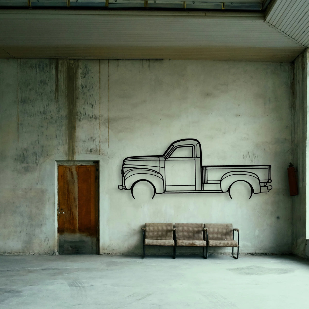 Studebaker M5 Classic Silhouette Metal Wall Art - Tinvibe